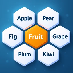 Symbol von Hexa Words: Wörter Spiele